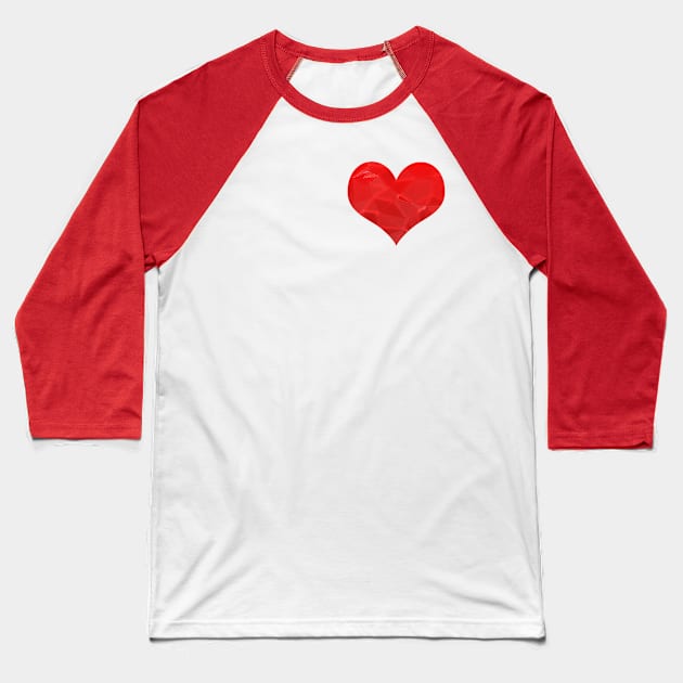 Fragile heart Baseball T-Shirt by happyantsstudio